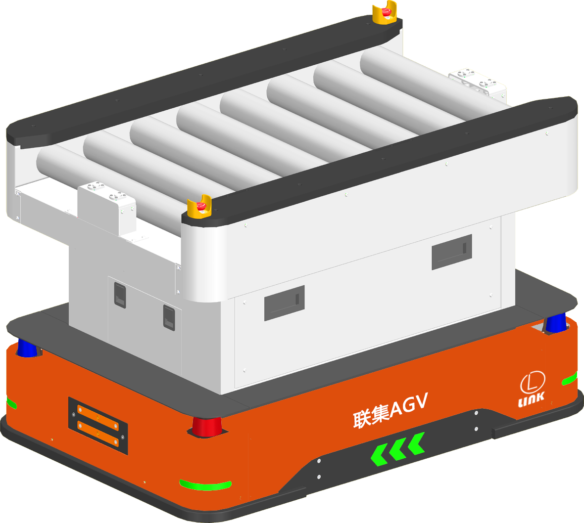 激光Slam導航滾筒式AGV小車500KG 圖1